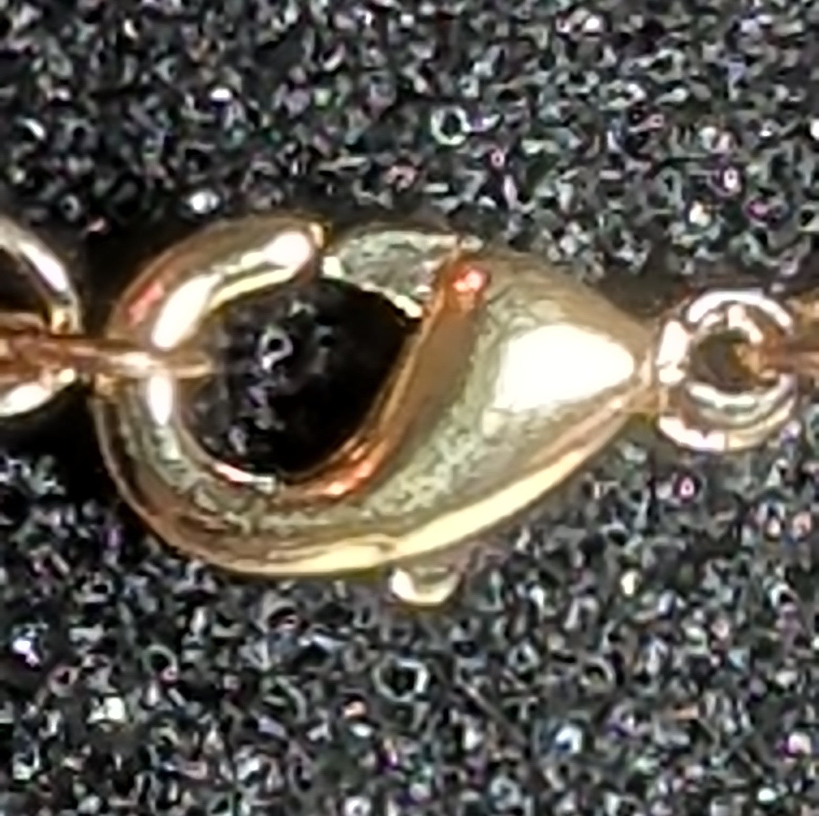 Bubble Letter E Necklace Rhinestone Gold Tone Y2K Vibe