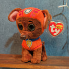 Ty Beanie Boos Paw Patrol Zuma 9" Plush Gold Glitter Eyes