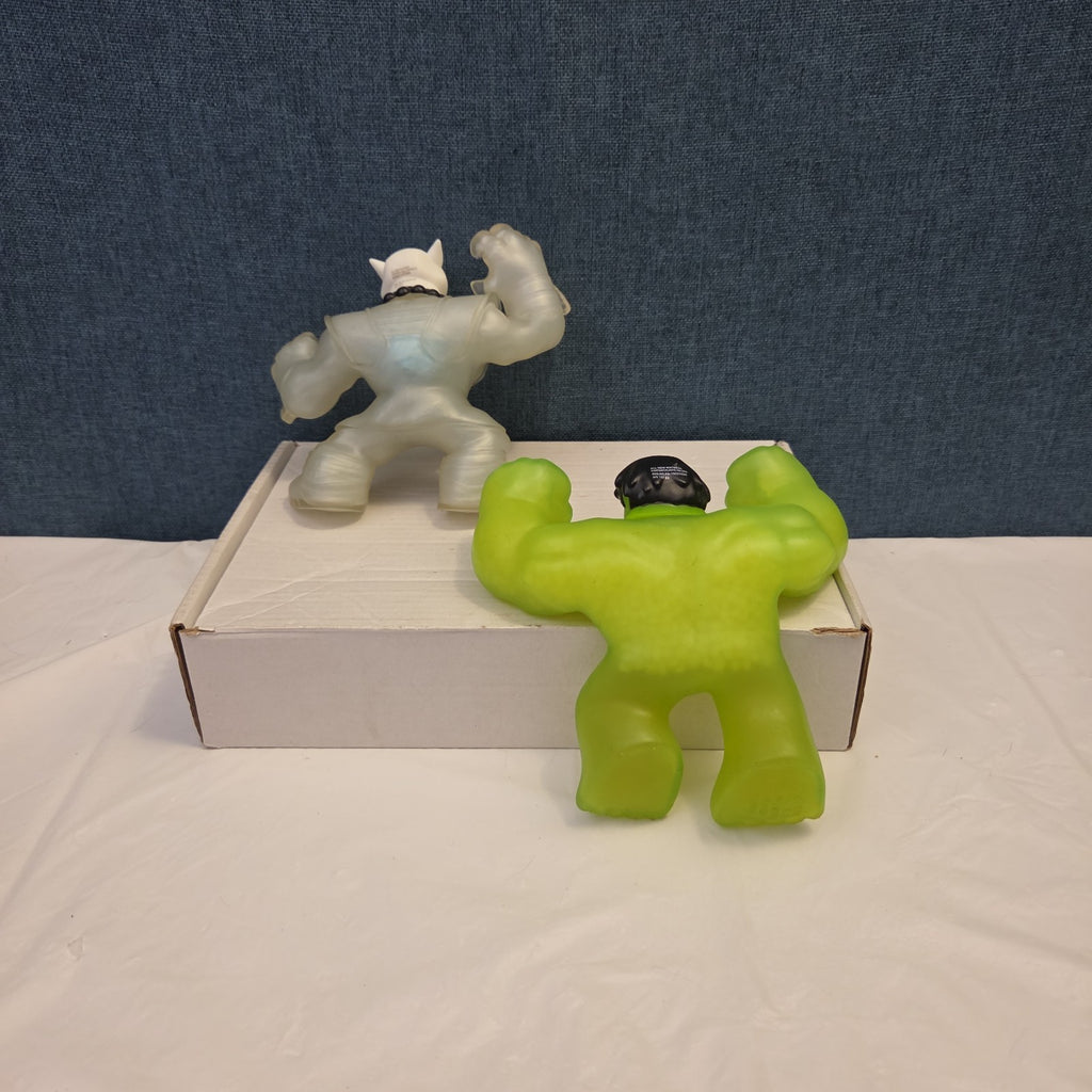 Goo Jit Zu Heroes Marvel Set of 4 Hulk Iron Man Pantaro Blazagon Squishy Toy