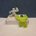 Goo Jit Zu Heroes Marvel Set of 4 Hulk Iron Man Pantaro Blazagon Squishy Toy