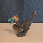 Animal Planet Dino Tower Replacement Raptor Figure Feathered Blue Face Toy