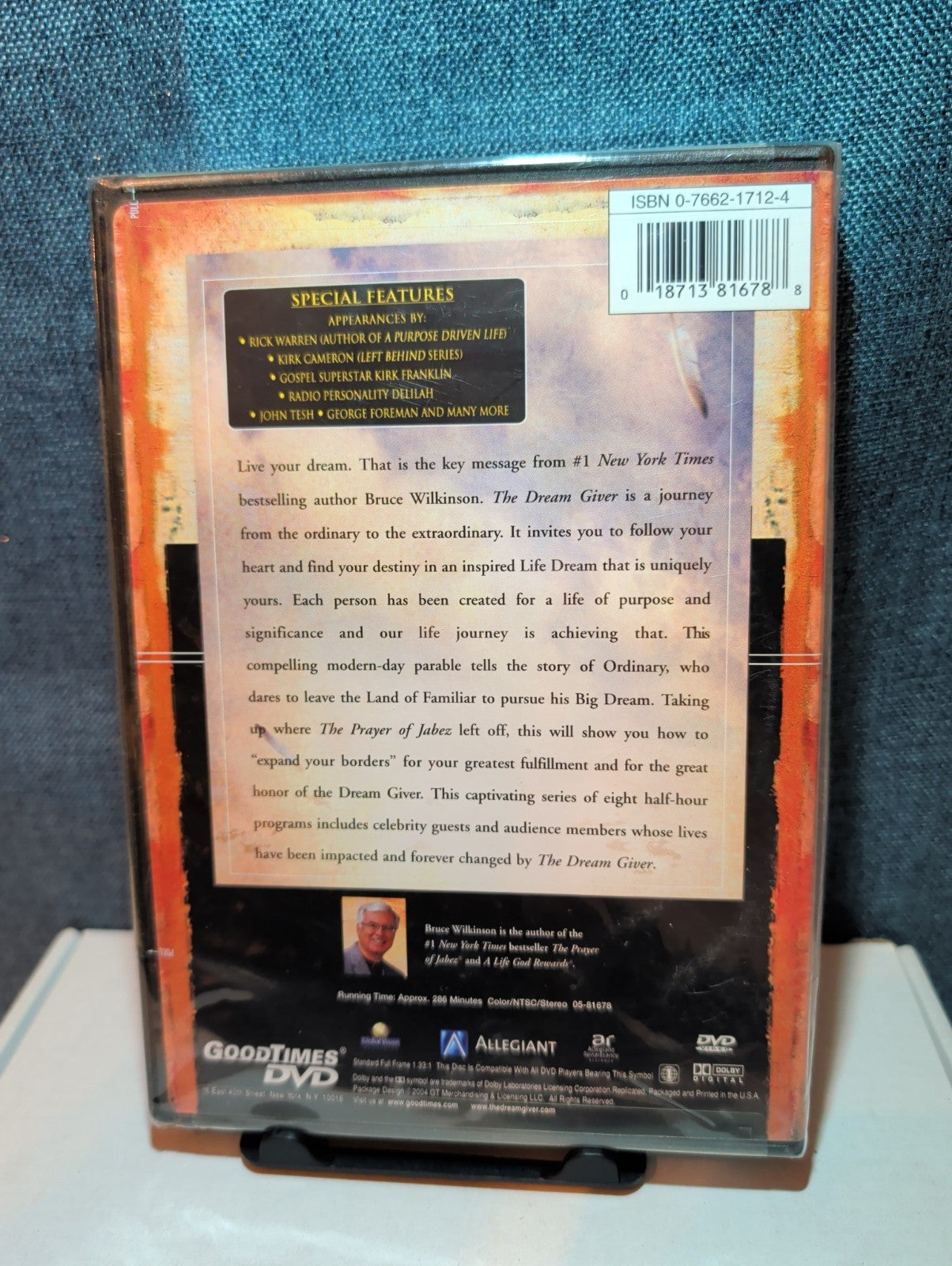 The Dream Giver DVD 2004 Bruce Wilkinson Faith Parable Factory Sealed New