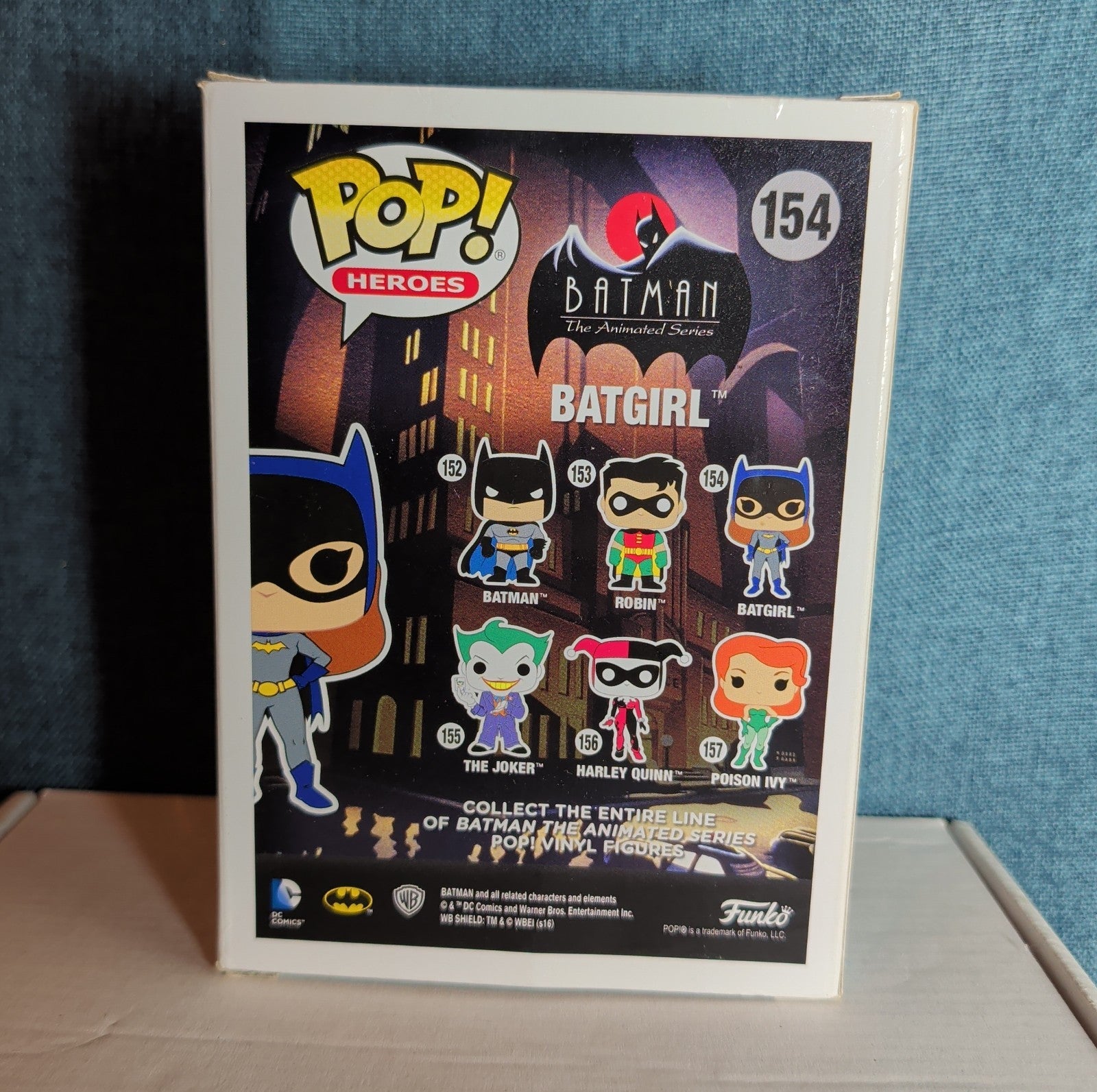 Funko Pop Heroes  Batgirl 154 Batman Animated Vinyl Figure NIB with Protector