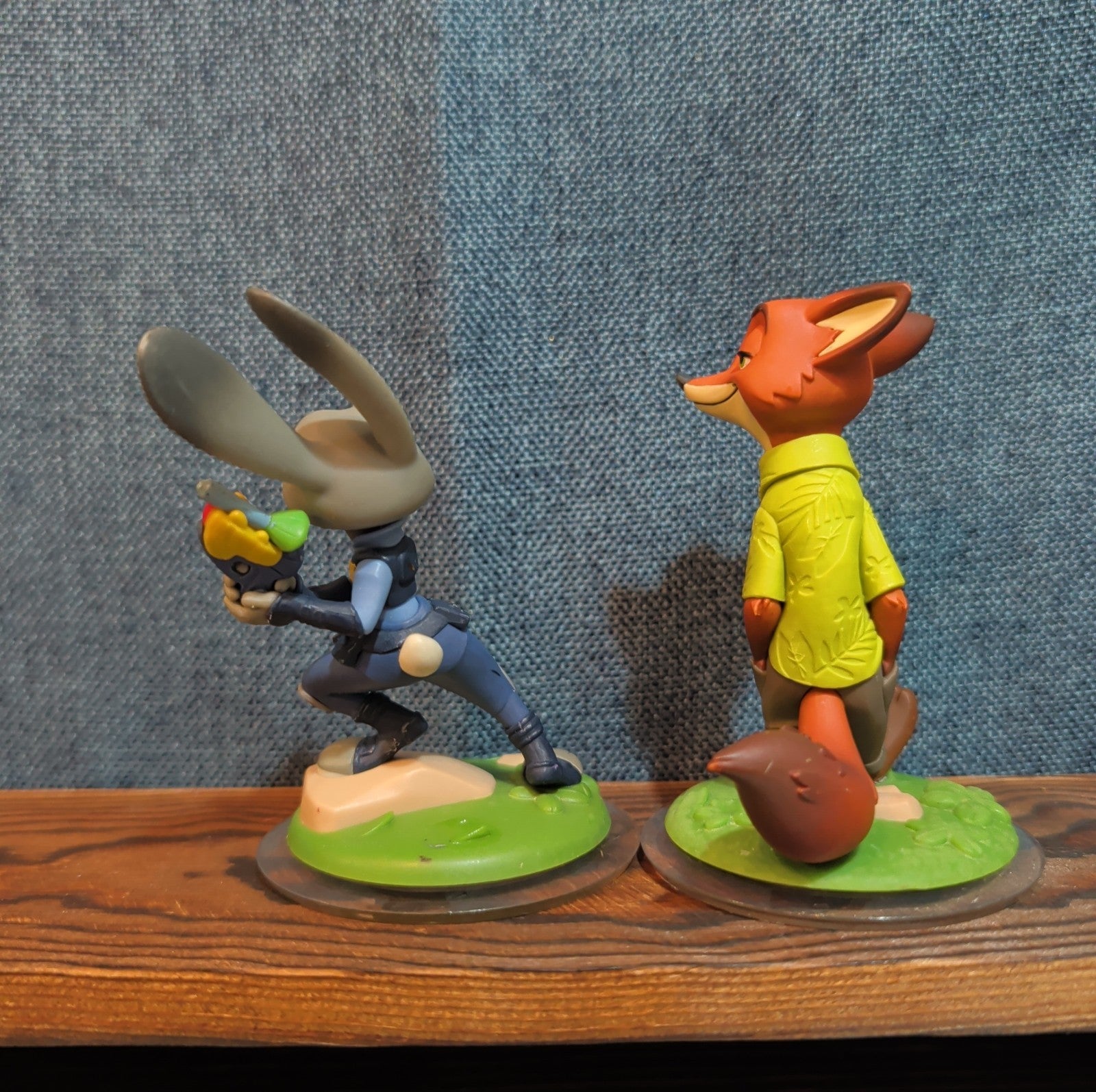 Disney Infinity 3.0 Zootopia Judy Hopps Nick Wilde 2 Figure Lot PVC Loose