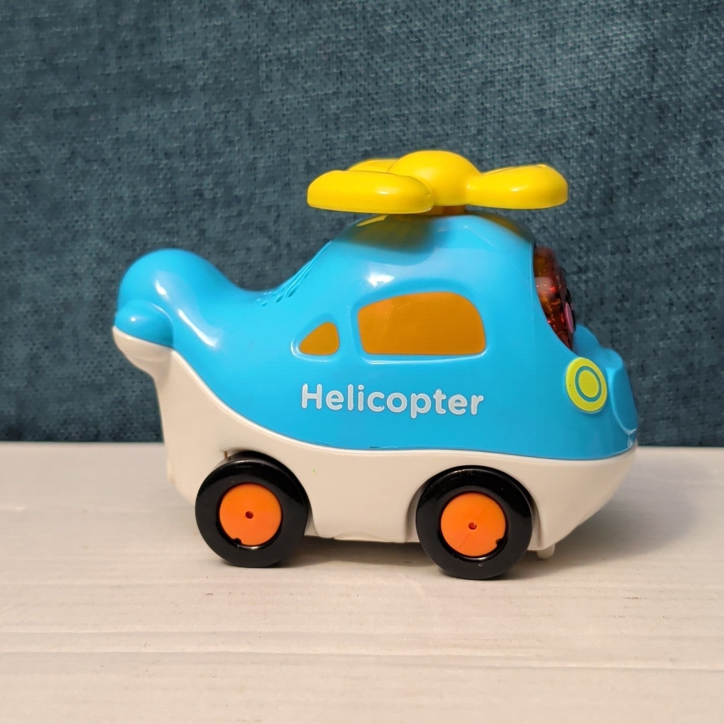 VTech Go! Go! Smart Wheels HELICOPTER | Light Blue & Yellow | Tested Works!