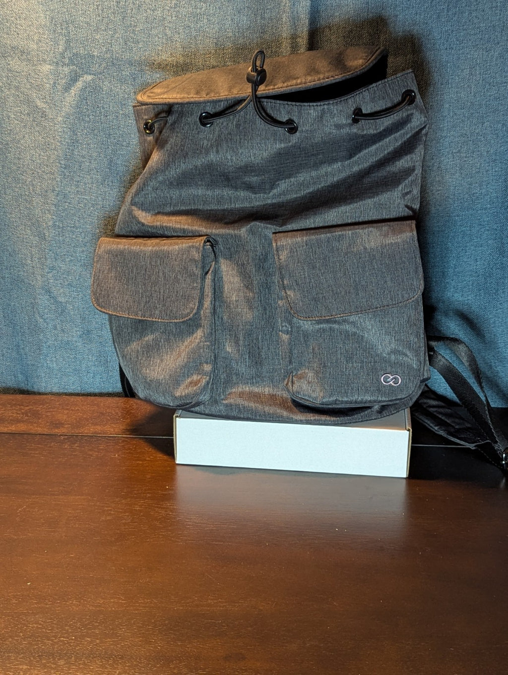 CALIA by Carrie Underwood Backpack Rucksack | Heather Grey Gym Bag | Drawstring