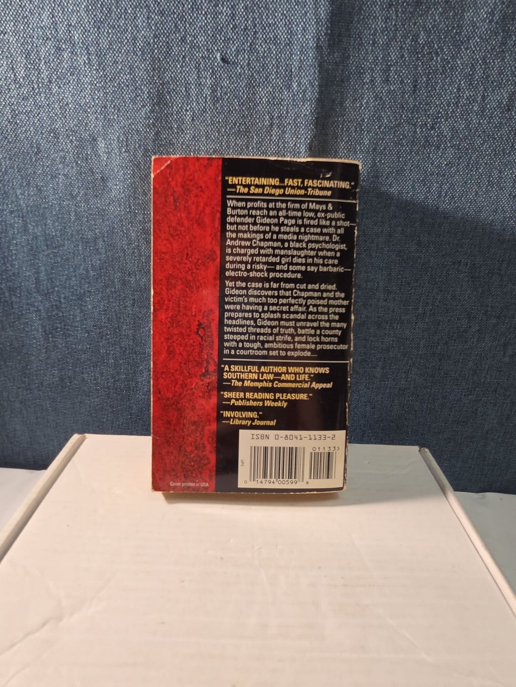 Probable Cause Grif Stockley  Paperback Gideon Page Legal Thriller Book