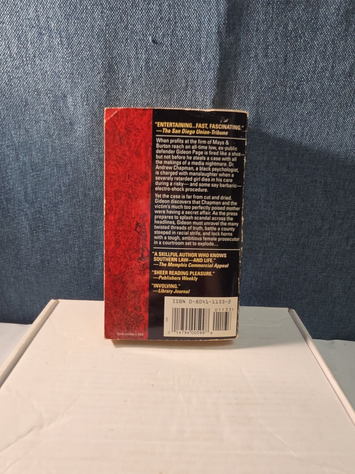 Probable Cause Grif Stockley  Paperback Gideon Page Legal Thriller Book