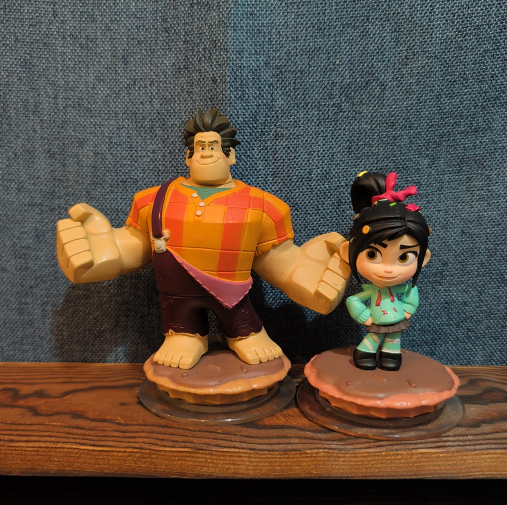 Disney Infinity Wreck It Ralph Vanellope 2 Figure Lot PVC Loose