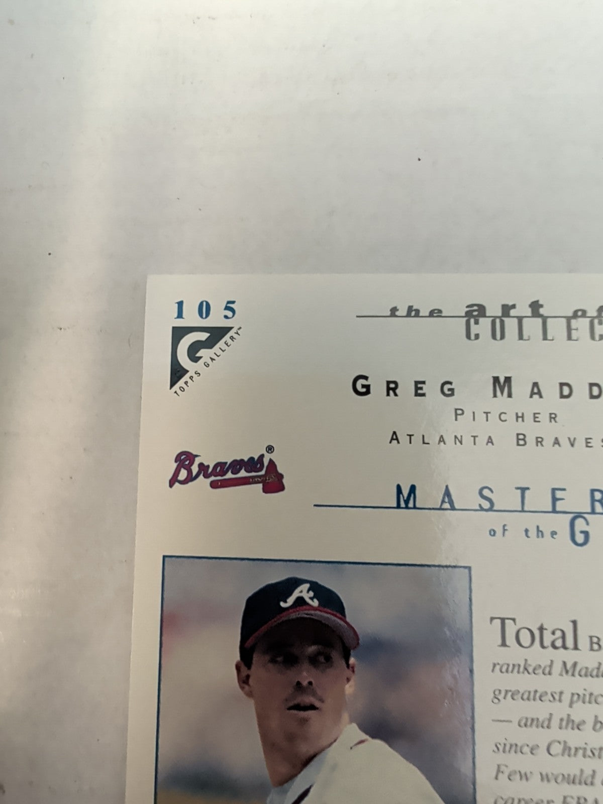 2000 Topps Gallery - Masters of the Game Greg Maddux #105