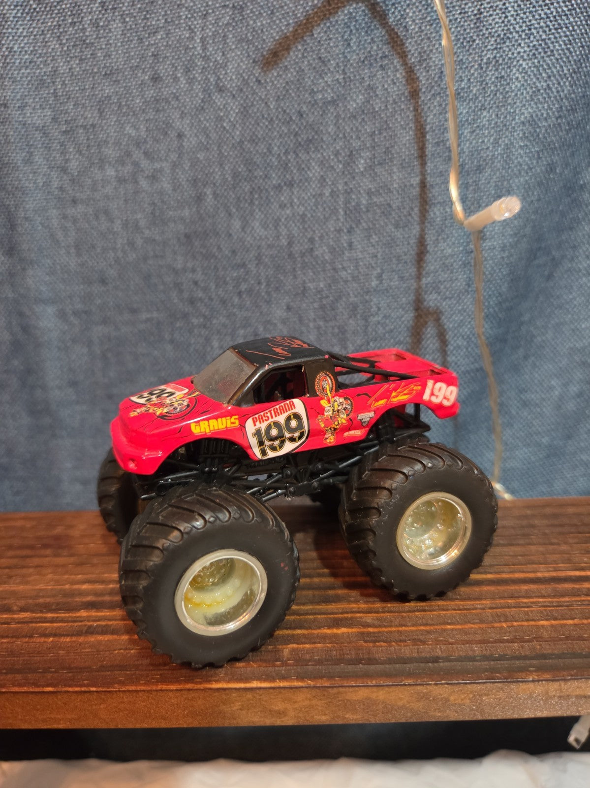 Hot Wheels Pastrana 1999 Monster Jam Red Diecast