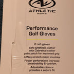 NEW Athletic Works Performance Golf Gloves 2-Pack | Size L | 2 Left Hand Gloves