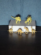 Dinosaur Excavation Kit & Skeleton Figure Set | Sealed Dig Block + 7 Toy Figures