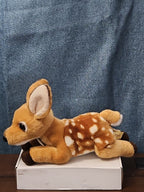 Aurora Miyoni Spotted Fawn Deer Plush 11" | Realistic Laying Down Stuffed Animal