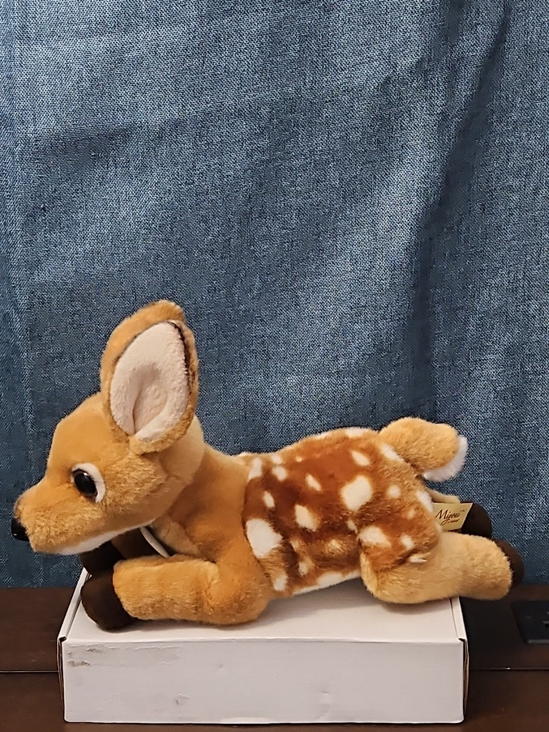 Aurora Miyoni Spotted Fawn Deer Plush 11" | Realistic Laying Down Stuffed Animal