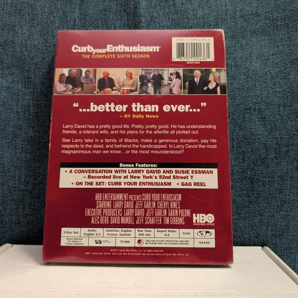 Curb Your Enthusiasm The Complete Sixth Season DVD New Sealed HBO Larry David S6