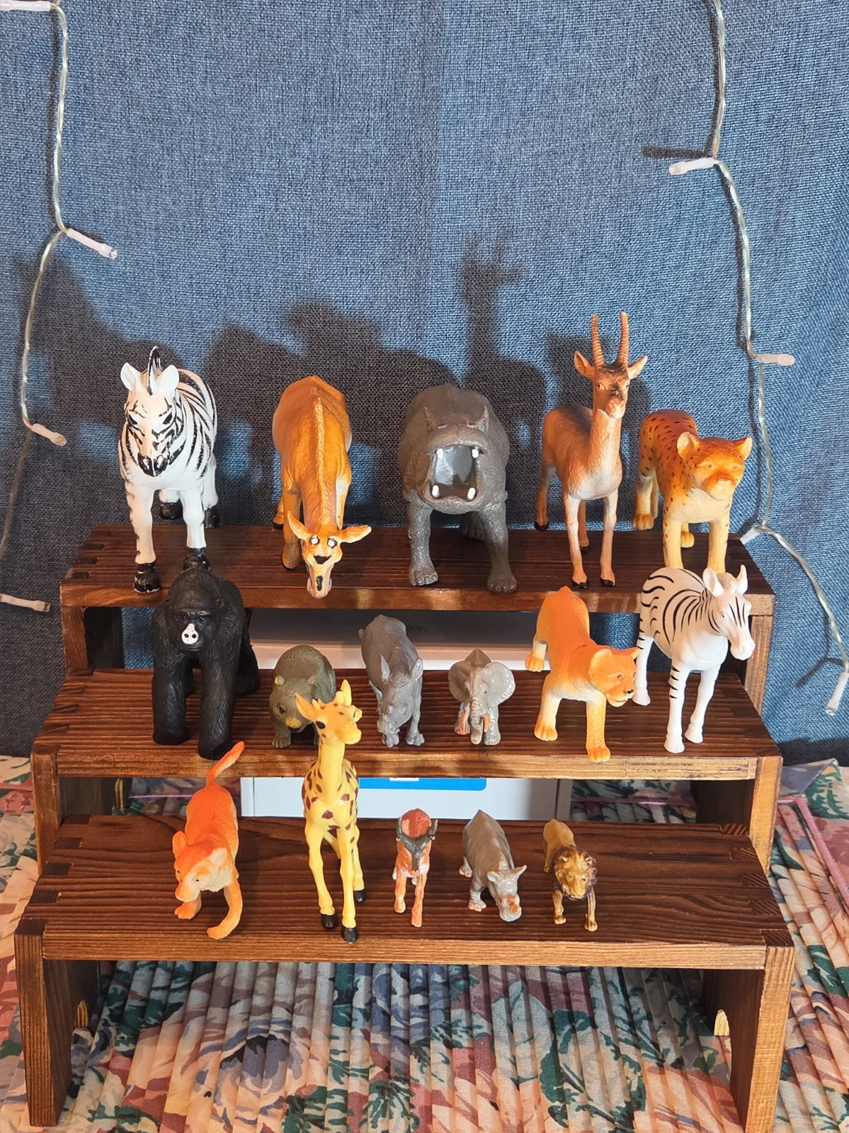 Safari Farm Animal Figure Lot Mixed Plastic Jungle