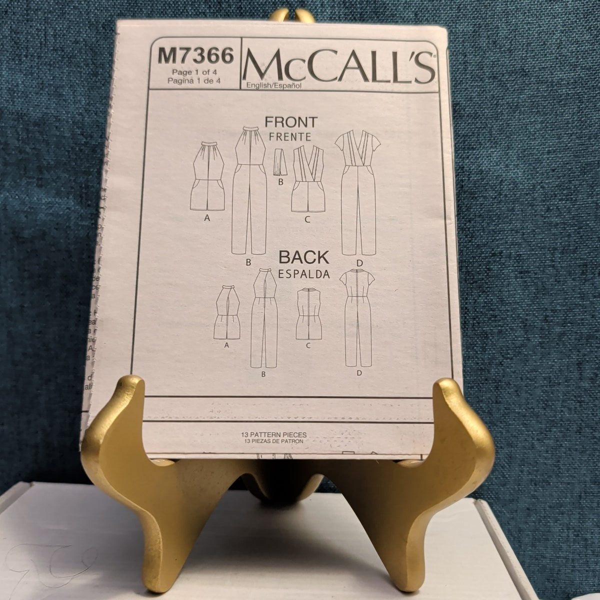 2016 McCall's M7366 Misses' Jumpsuit & Romper Sewing Pattern | Size 14-22 UNCUT