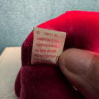 Valentina Ty Beanie Baby 1998 Retired Valentine Bear with Tag Protector Vintage
