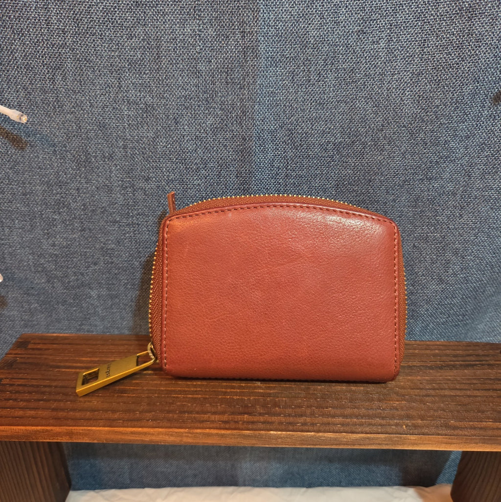 Margot New York Gina Compact Wallet Brandy Leather Boho