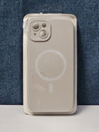 iPhone 14 Plus Case MagSafe Magnetic | Stone Beige Silicone | New