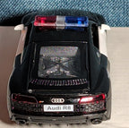 RMZ City Audi R8 Police Car 1/36 Diecast Pull Back Opening Doors PreOwned