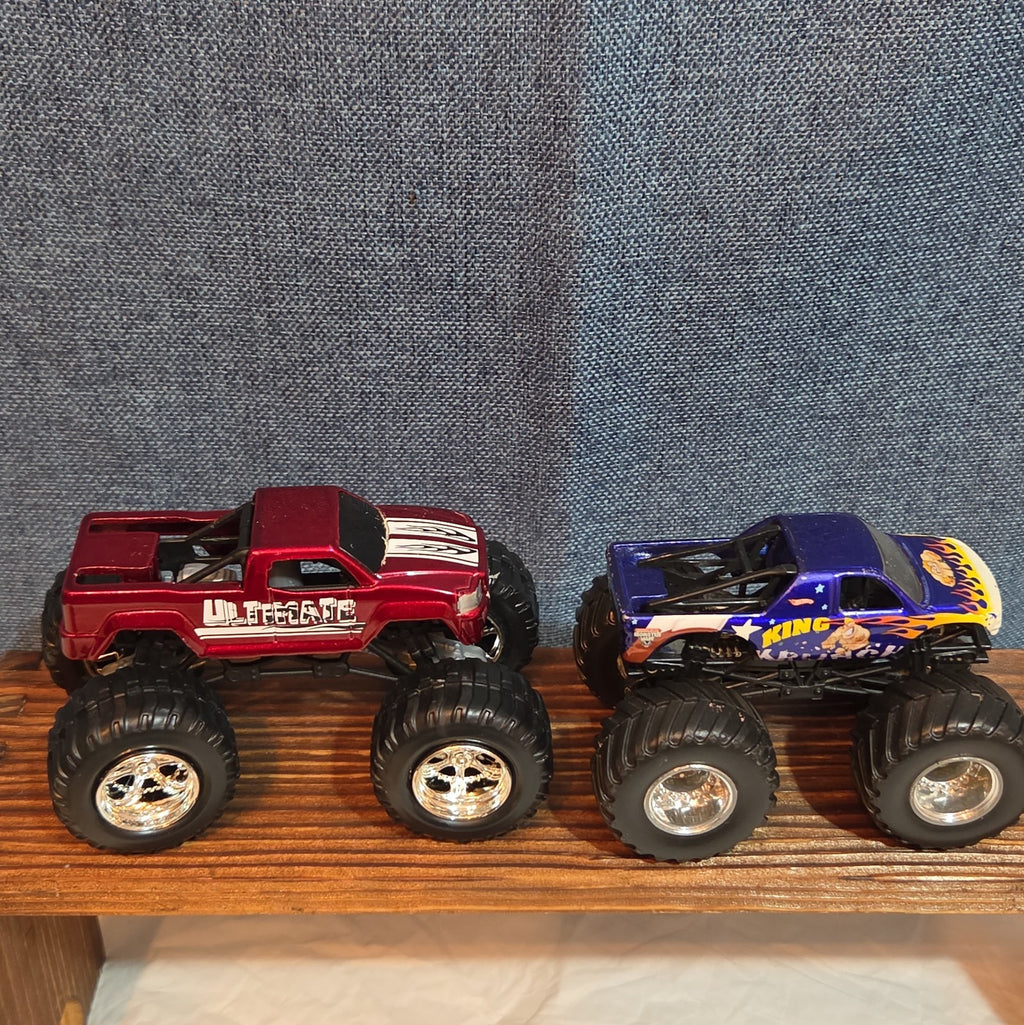 Hot Wheels Monster Trucks Race Bundle Crush Cars Diecast Y2K Mixed with Demo Car