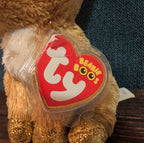 Ty Beanie Boos Glitzy Reindeer 6" Plush Gold Glitter Holiday