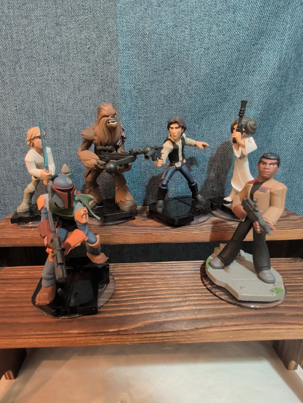 Disney Infinity 3.0 Star Wars 6 Figure Lot Luke Han Leia PVC Loose