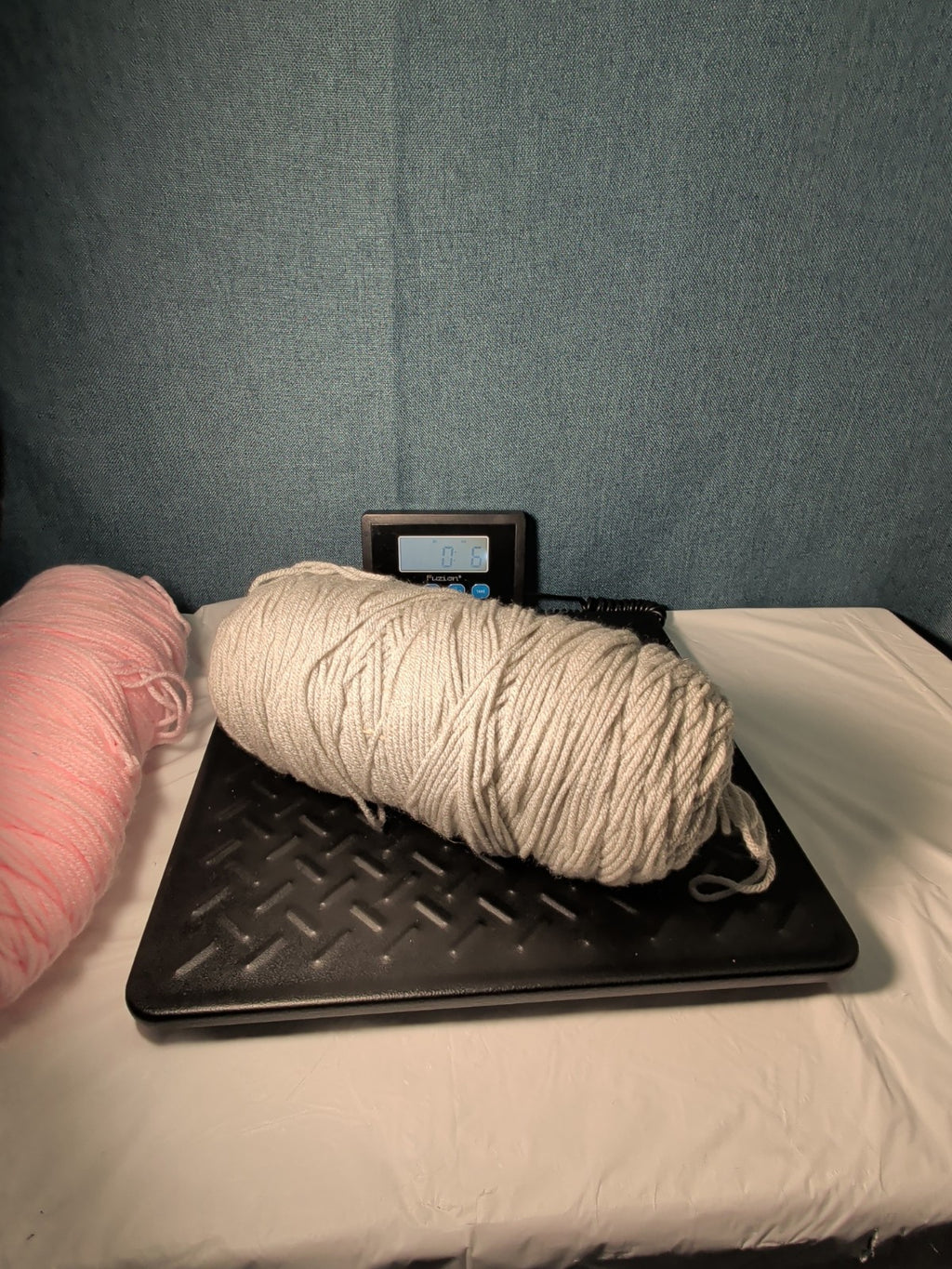 Assorted Yarn 12oz Baby Pink & Light Grey Silver Crochet Knitting Destash