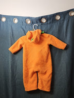 Hyde & Eek Baby Pumpkin Costume 12 Months Plush Zip Up Jack O Lantern Hooded