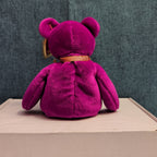 Ty Beanie Baby Millennium Bear MWMT Retired Holographic Tag Purple 2000 Y2K Toy