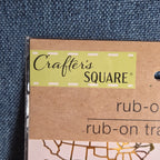 Crafters Square Gold Foil USA Patriotic Rub-On Transfers