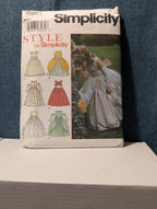 Simplicity 8953 Child's Formal Dress Pattern Flower Girl Wedding Sz 4-8 UNCUT 04