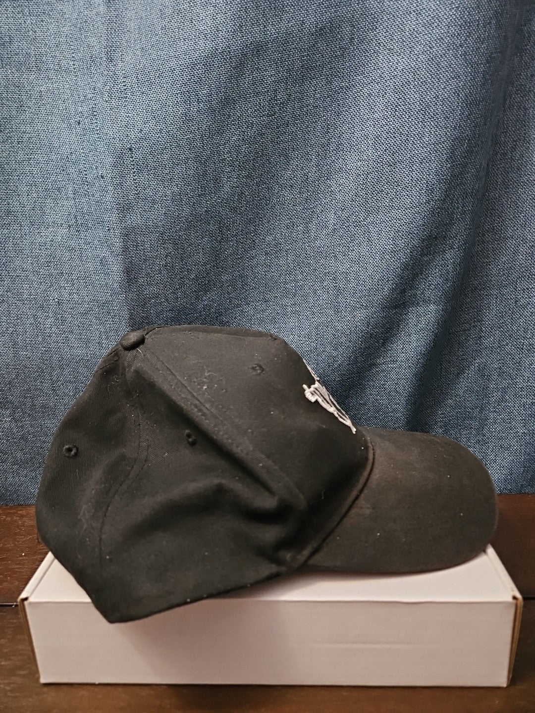 True Religion Hat Black Baseball Cap Buddha Design Adjustable Snapback Mens