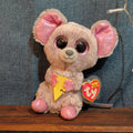 Ty Beanie Boos Squeaker Mouse 6" Plush Sparkle Cheese Kidcore