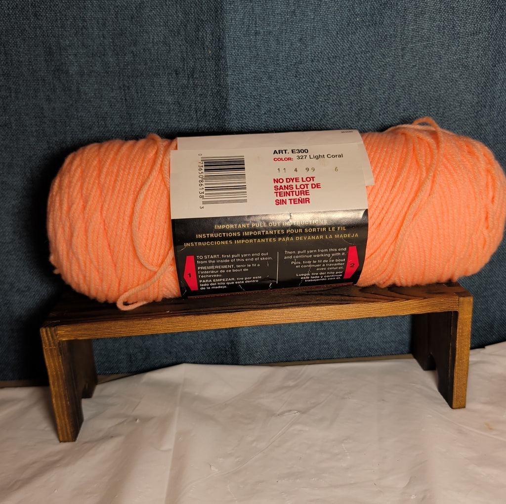 Red Heart Super Saver Light Coral Yarn 8oz