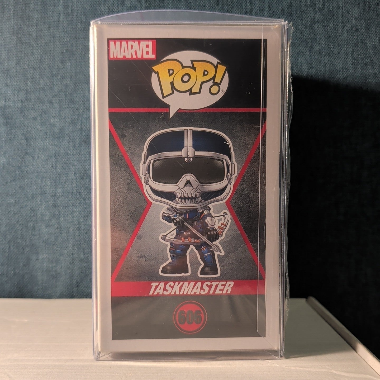 ​Funko Pop Marvel Black Widow Taskmaster #606  with Bow in Box with Protector