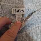 Hatley Girls Reindeer Knit Dress Size 10 Holiday Winter Sparkly Grey