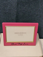 NEW Mimosa Moments Best Day Ever Picture Frame 4x6 | Pink & Gold Wedding Gift