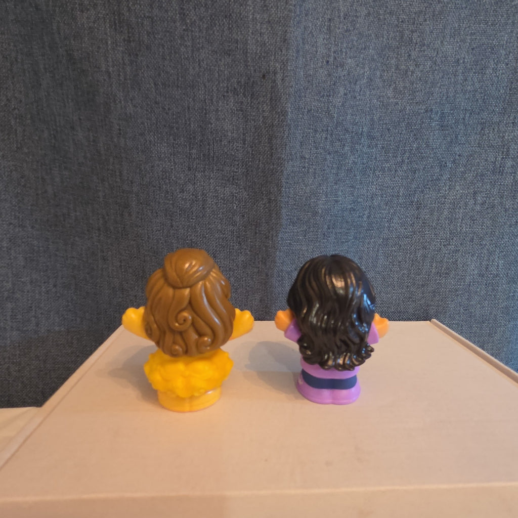 Fisher Price Little People Figures Lot of 4 Disney Belle Boy Girl Replacement
