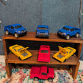 Toy Car Truck Lot 7Pc Plastic Blue Red Yellow