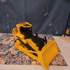 Caterpillar CAT Bulldozer Toy Plastic Construction Vehicle Y2K
