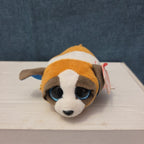 Ty Teenie Tys Gypsy St Bernard Dog Stackable Plush Blue Glitter Eyes MWMT 42205