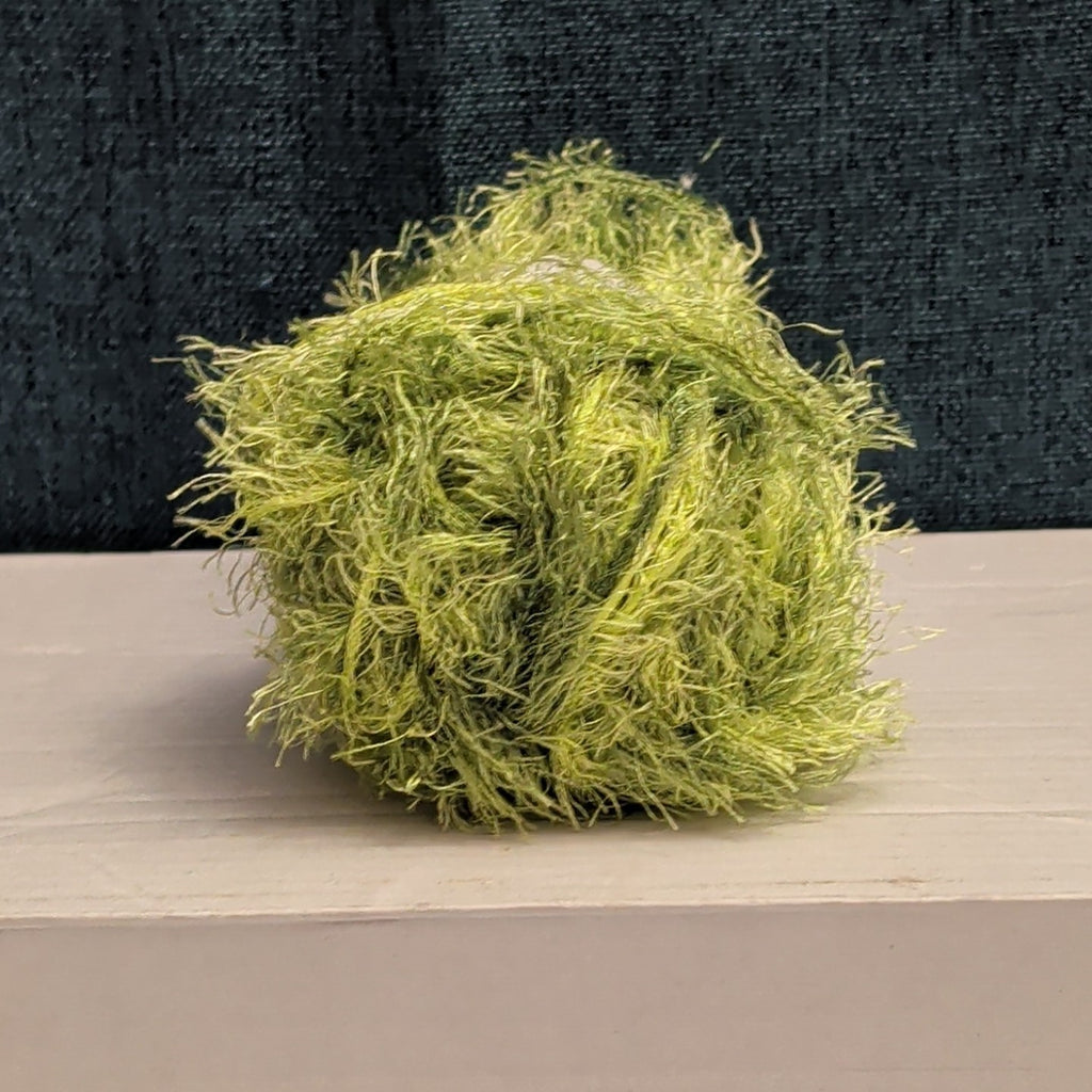Red Heart Foxy Eyelash Yarn Lime Green