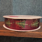 Michaels Holiday Cheer Ribbon Burgundy Christmas Tree 9ft NWT