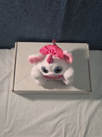 ZURU Rainbocorn Puppycorn Penny the Pug 5" Plush White Pink Bow Glitter Horn
