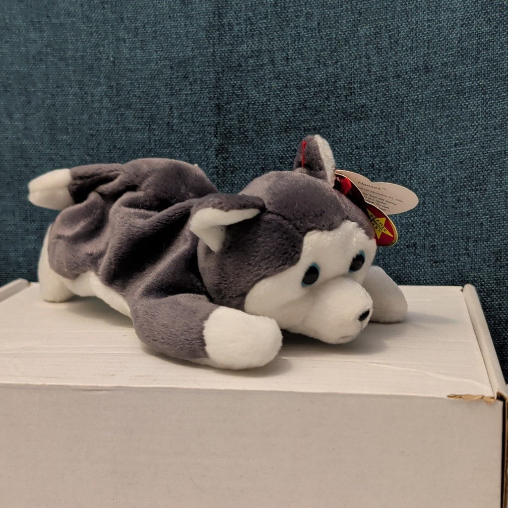 TY Beanie Baby NANOOK Husky Dog 1996 | MWMT Mint Tags | Fareham Hants Star