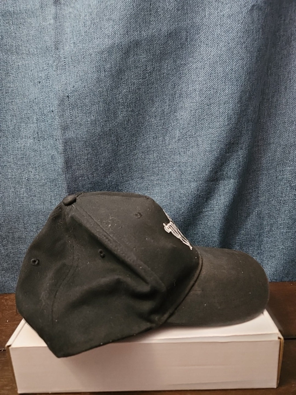 True Religion Hat Black Baseball Cap Buddha Design Adjustable Snapback Mens