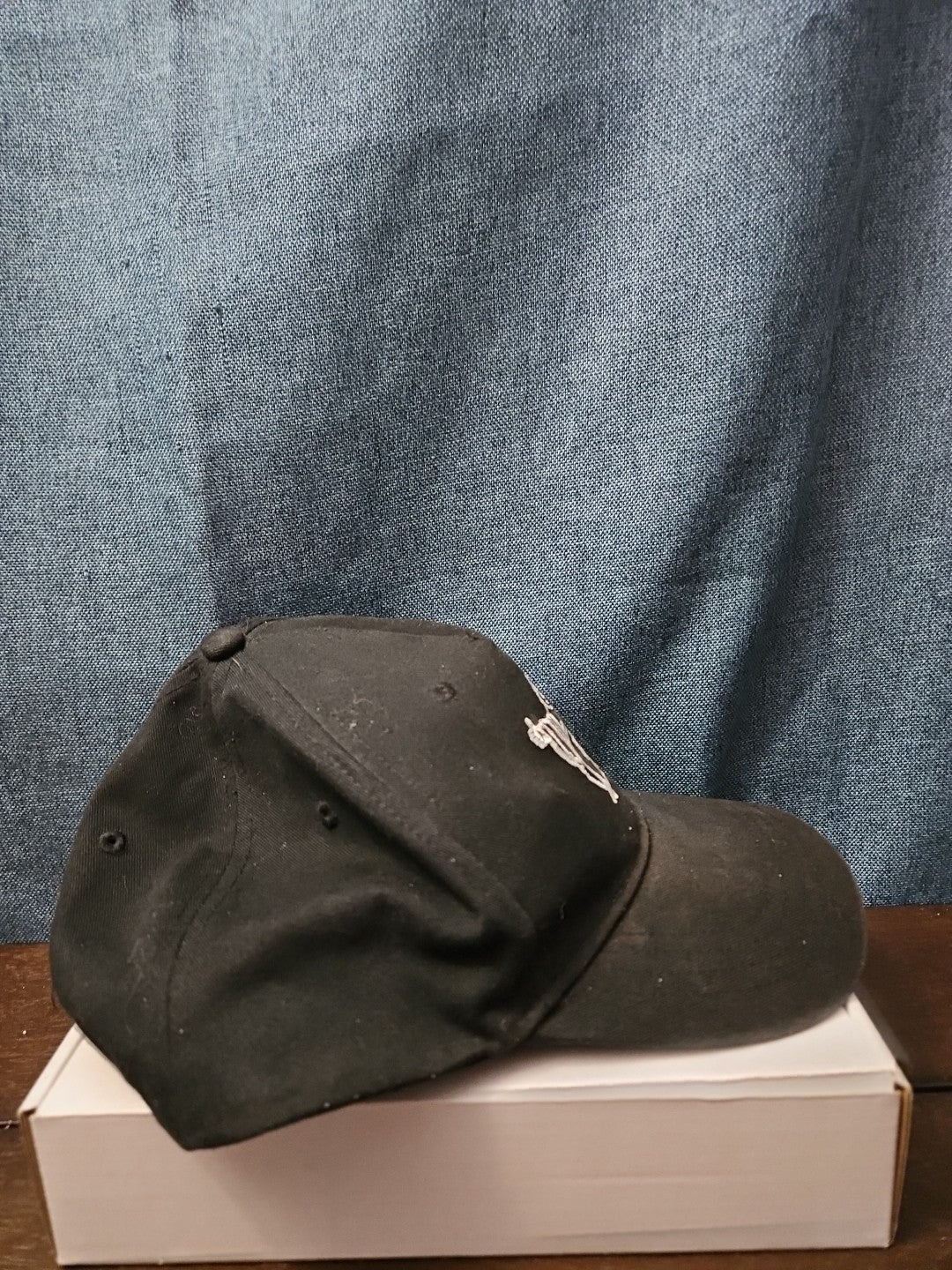 True Religion Hat Black Baseball Cap Buddha Design Adjustable Snapback Mens